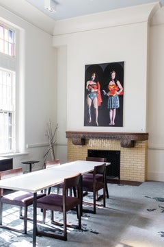 Contemporáneo Surrealista Hiperrealista Grandes Figuras Superhéroe Wonder Woman Mujer