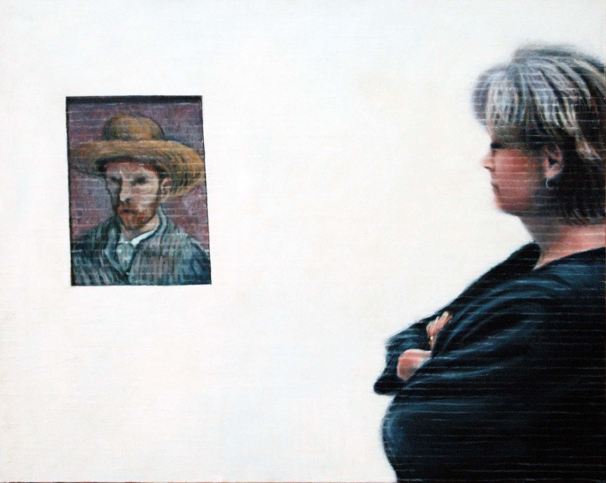 Bruce Adams Portrait Painting – Ölgemälde / Fotorealismus / Figurative Kunst / menschliche Figur / 