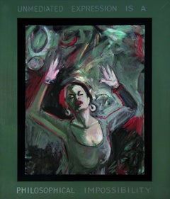 Pittura a olio/ Ritratto/ Figurativo/ Museo/ Interno/ Espressivo/ Testo