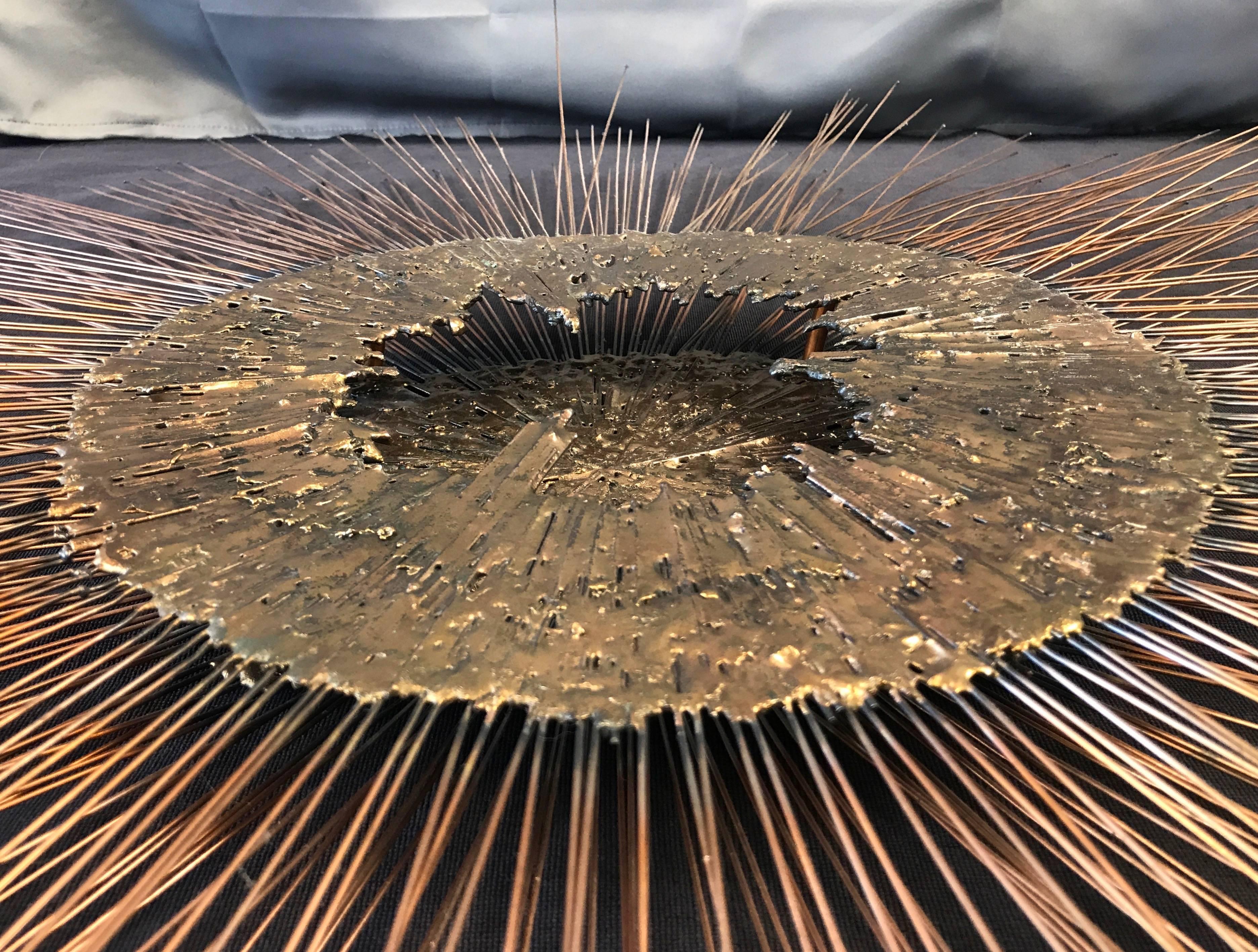 Bronze Bruce and William Friedle Monumental Metal Sunburst Sculpture (en anglais)