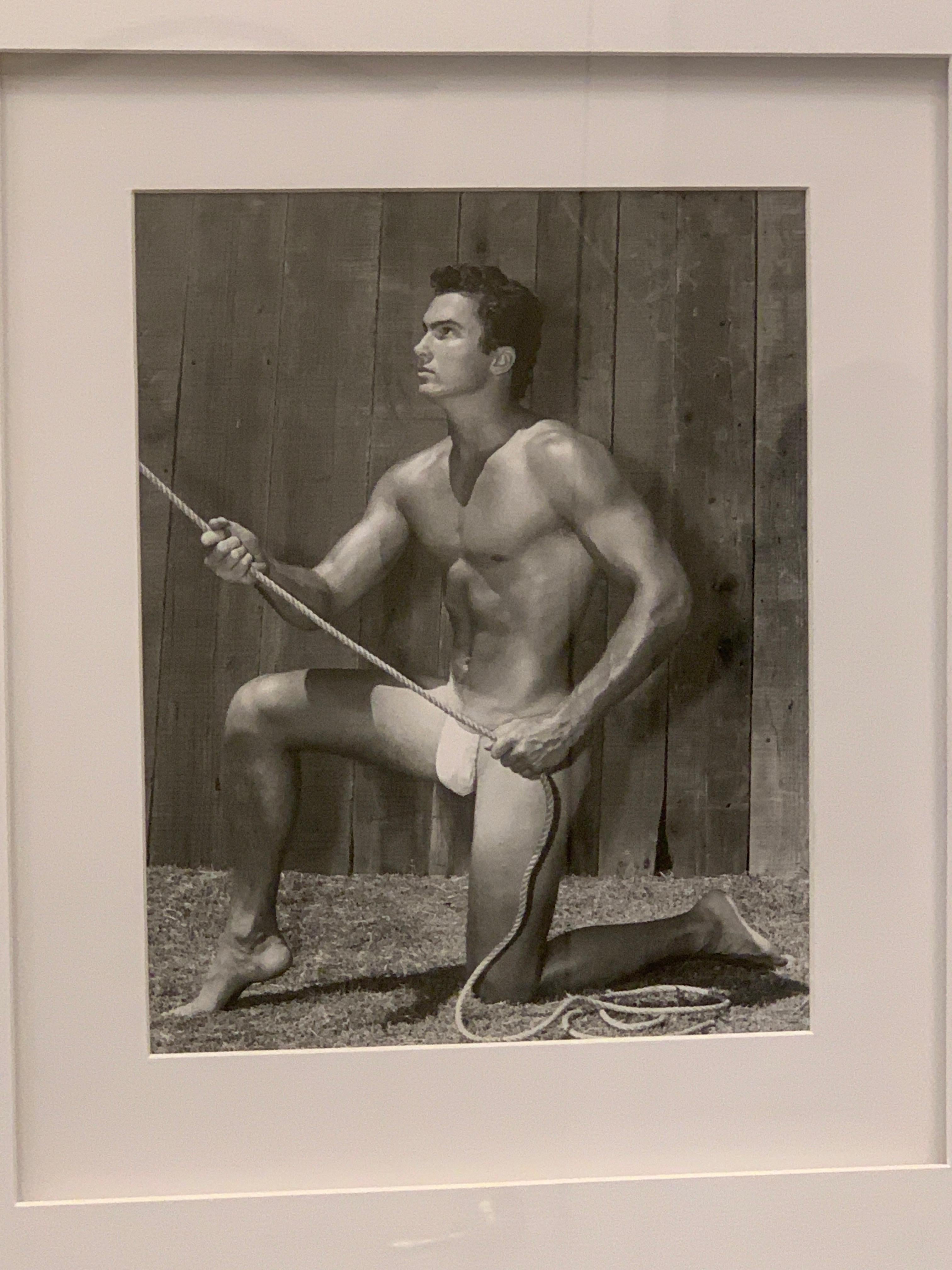Américain Bruce of L.A. Original 1950s Male Physique Photograph Model Handsome Bill Gregory en vente
