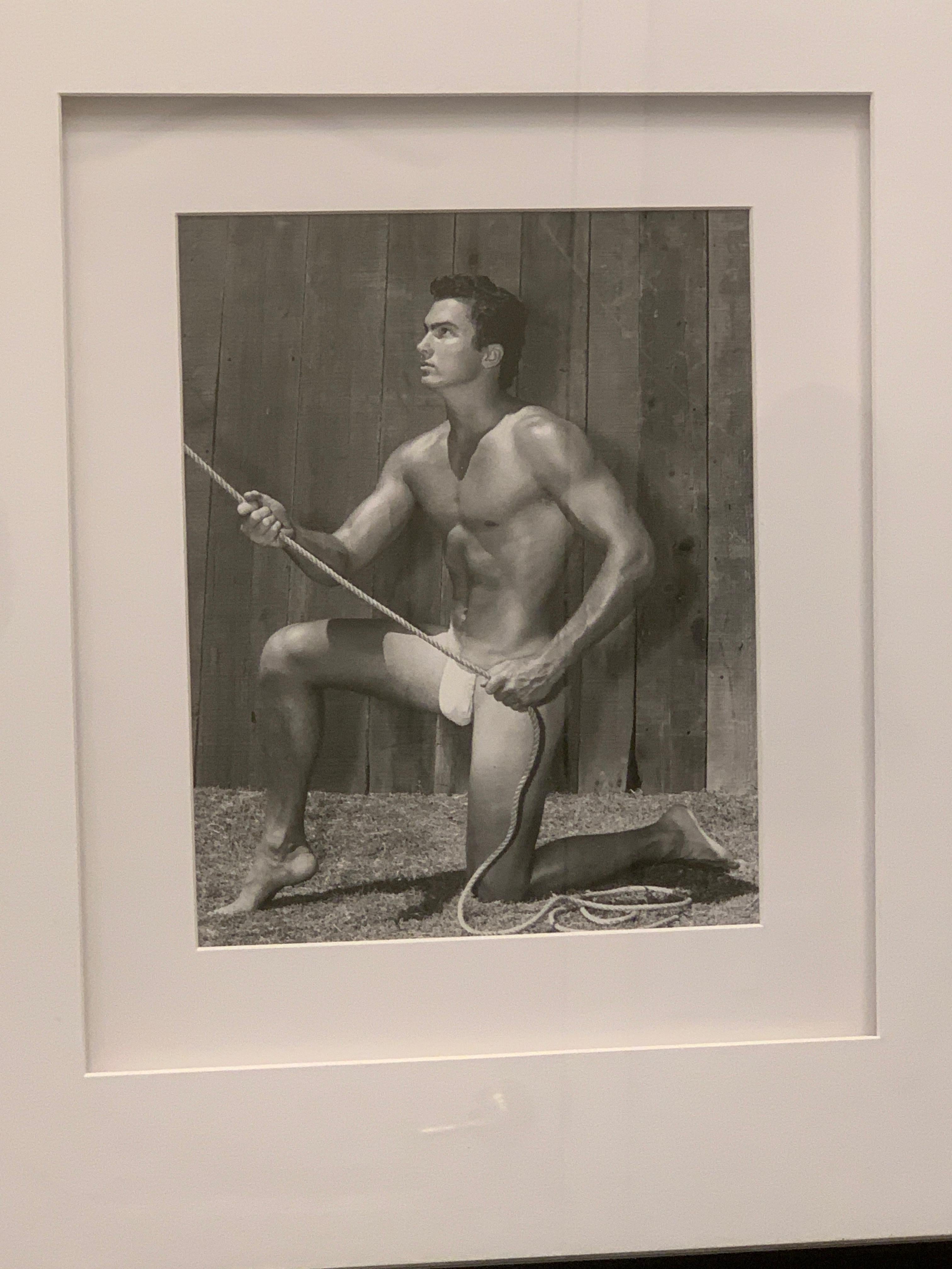 männliche Physique-Fotografie Modell, Bill Gregory, L.A., Original 1950er Jahre (Handgefertigt) im Angebot