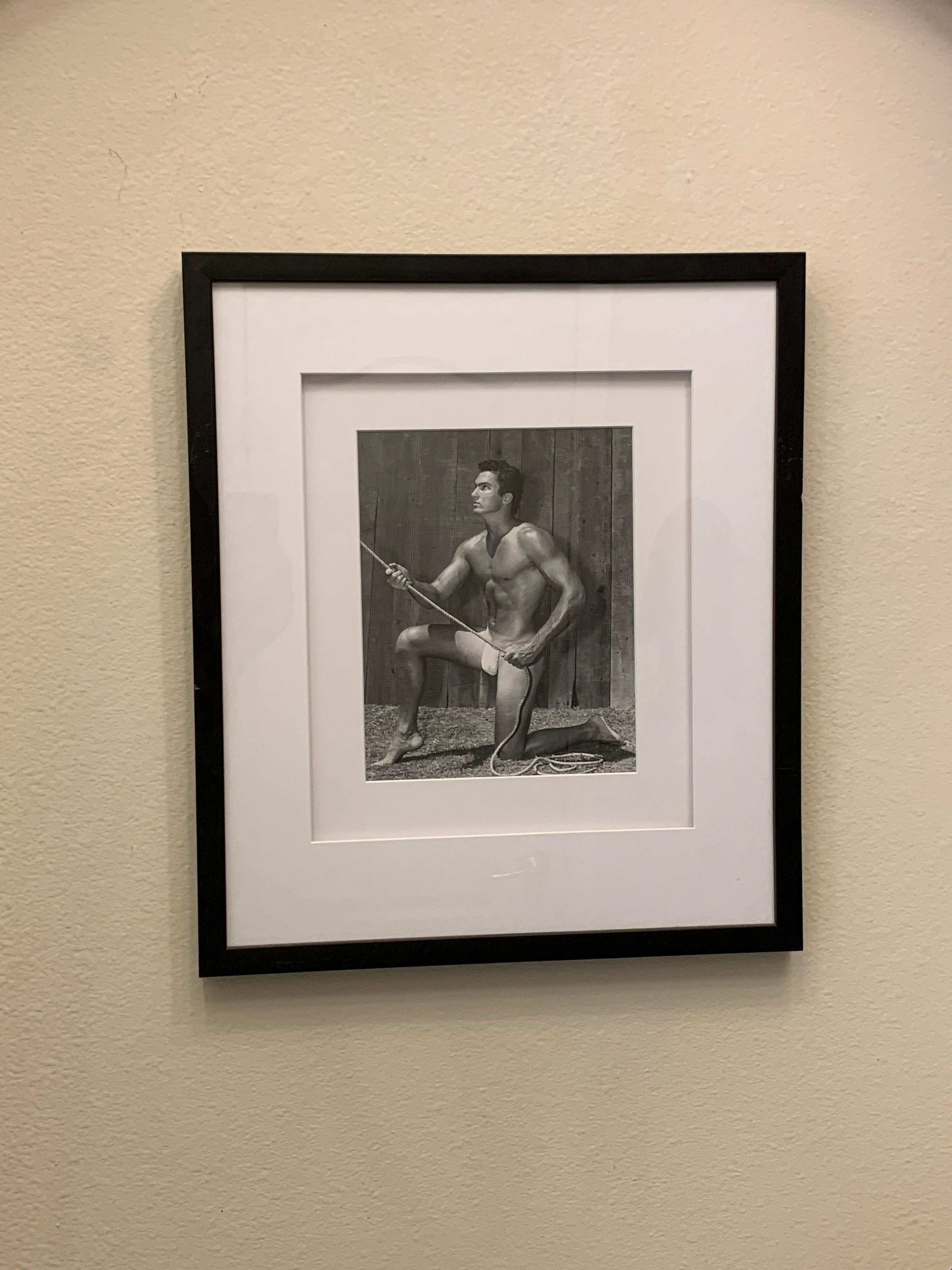 Mid-Century Modern Bruce of L.A.Original 1950s Male Physique Photograph Model Handsome Bill Gregory For Sale