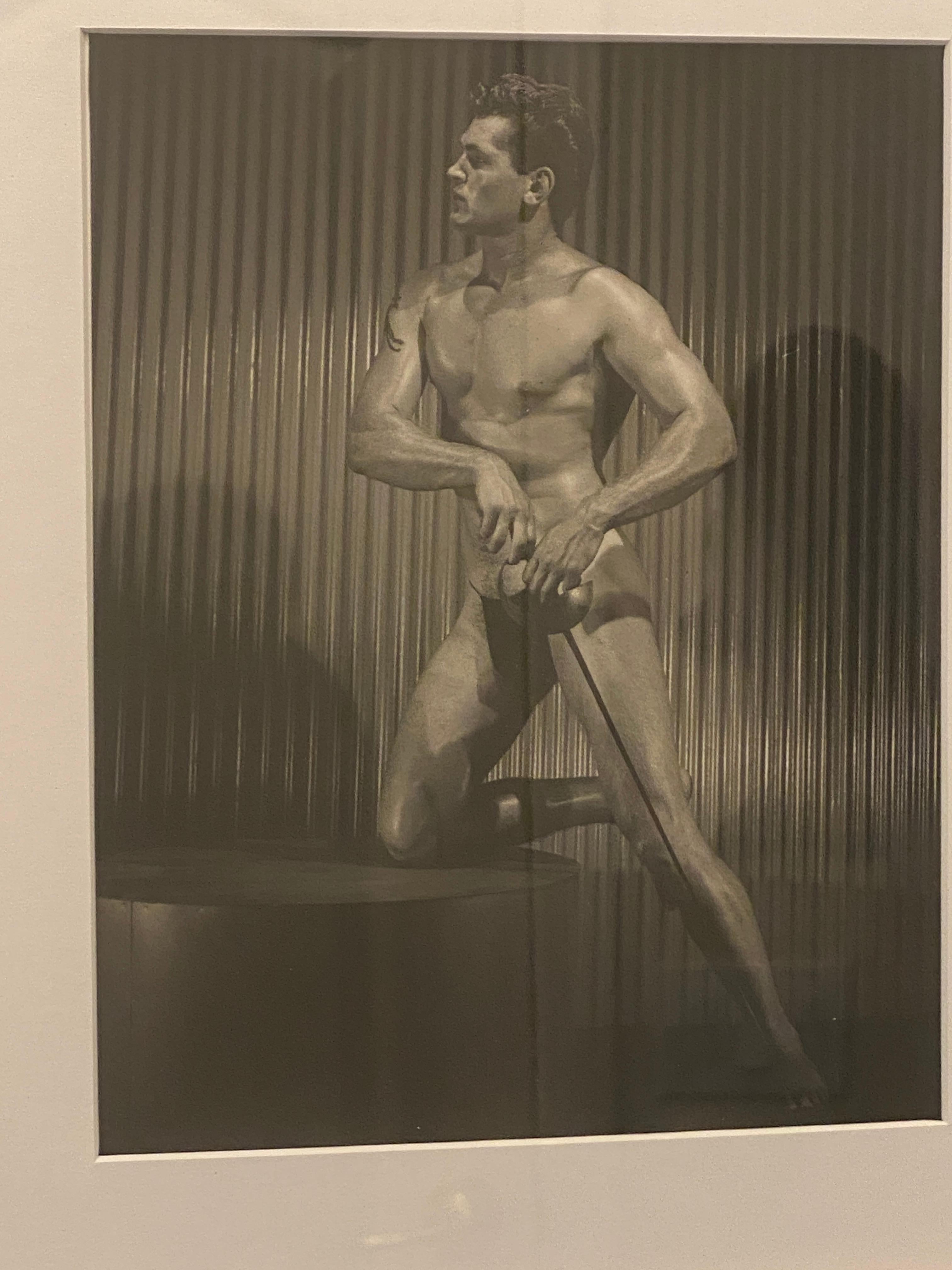 Mid-Century Modern Bruce Bellas AKA Bruce of LA Original 1950s Male Physique Photo For Sale