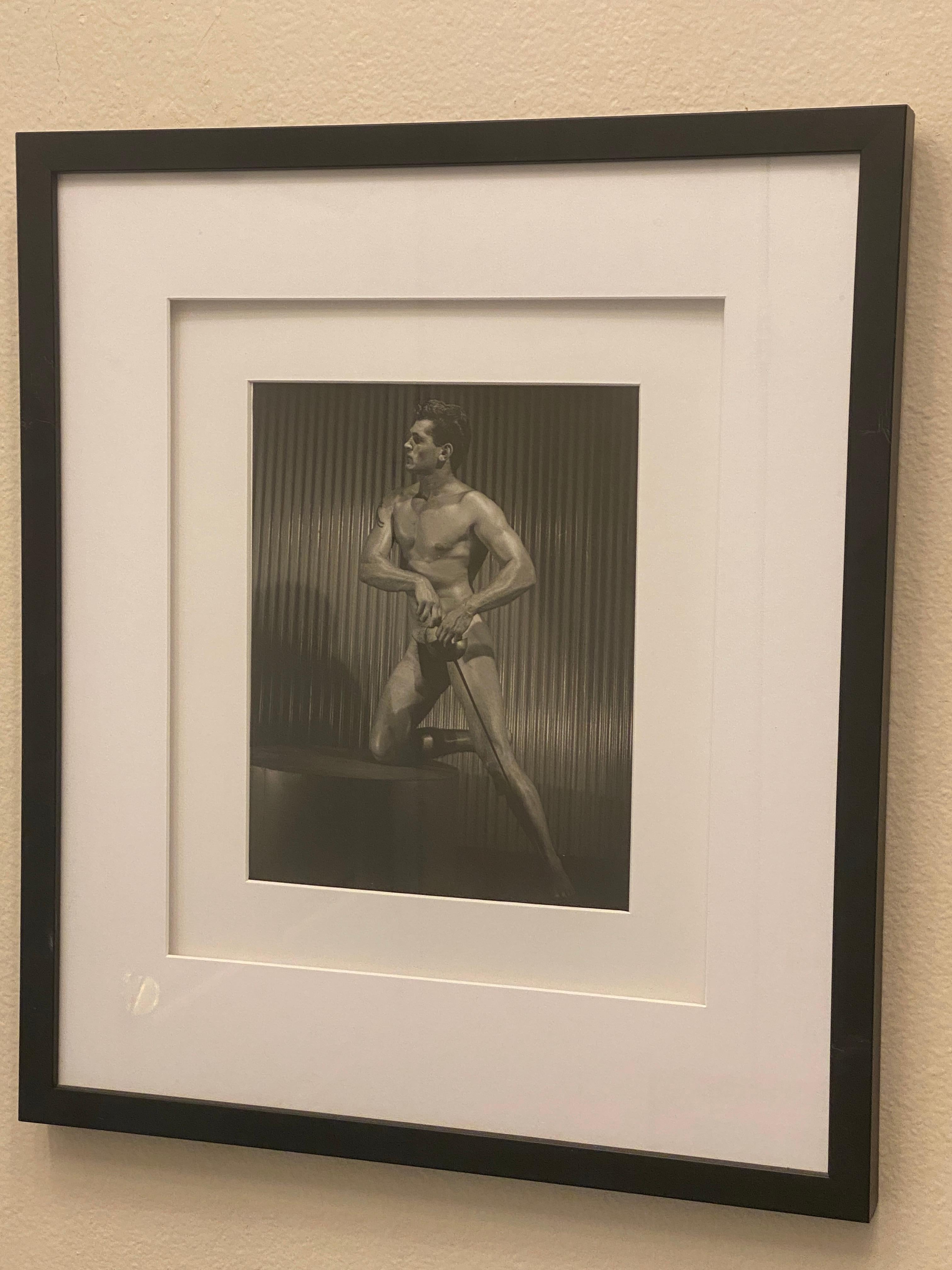 Hand-Crafted Bruce Bellas AKA Bruce of LA Original 1950s Male Physique Photo For Sale