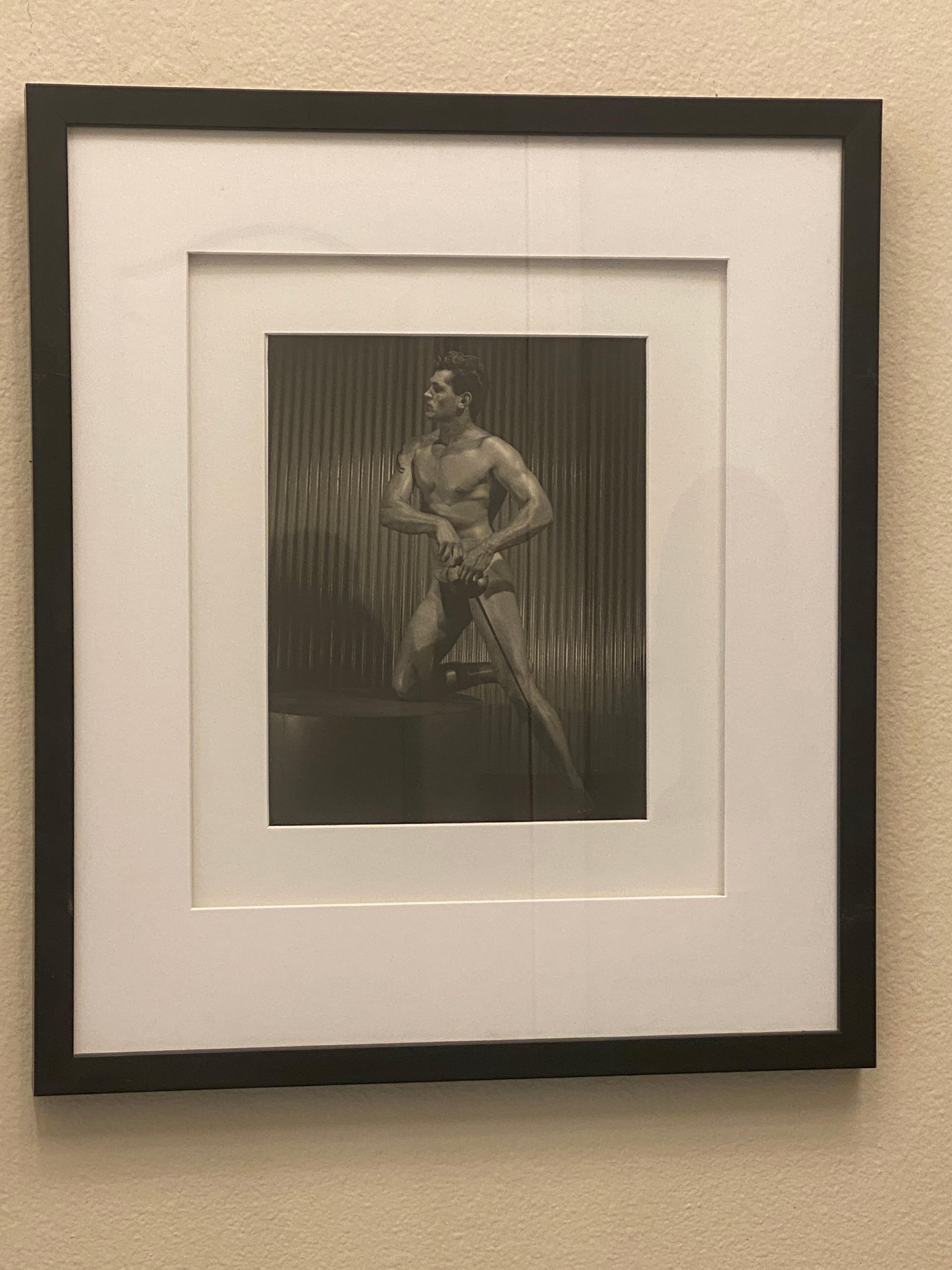 Hand-Crafted Bruce Bellas AKA Bruce of LA Original 1950s Male Physique Photo For Sale