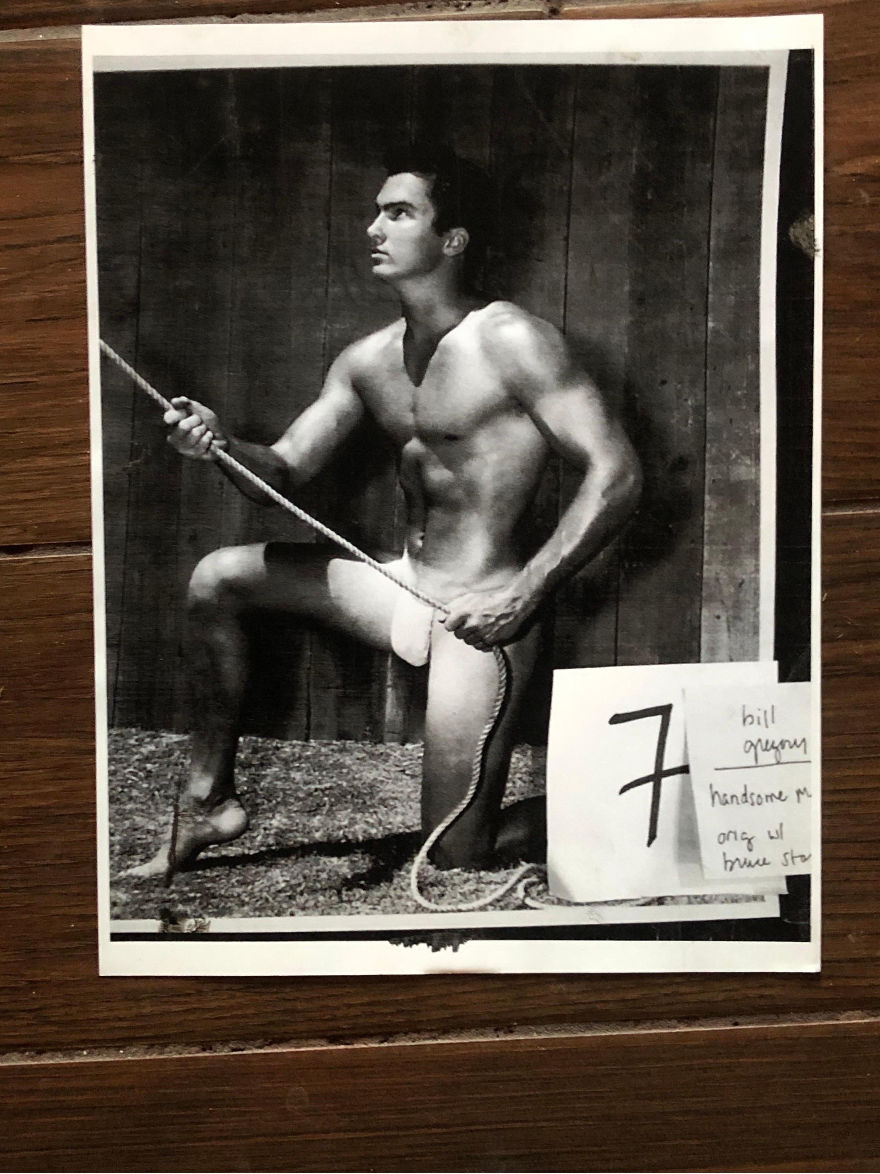 Mid-20th Century Bruce of L.A.Original 1950s Male Physique Photograph Model Handsome Bill Gregory For Sale