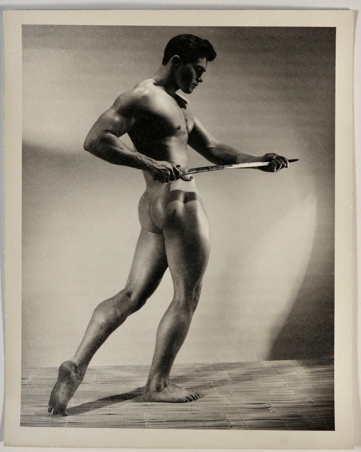 Bruce Bellas Vintage 1950er Jahre Foto-Set aus 5 männlichen Physique-Modellen, Bob McKim – Photograph von Bruce Bellas / Bruce of Los Angeles