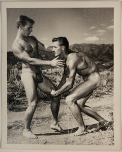 Bruce Bellas Vintage 1950 Foto-Set männliche Körperbau Robert Kendall & Jerry Debry