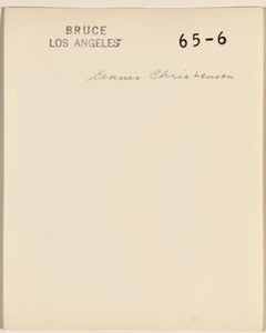 BRUCE BELLAS Vintage 1950s Photo of Male Physique Model Dennis Christensen