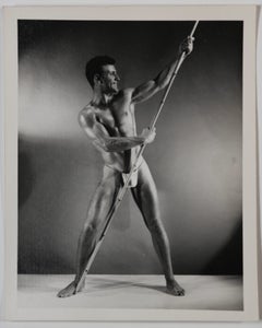 BRUCE BELLAS Vintage 1950s Photo of Male Physique Model JOHN HACKETT