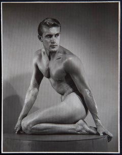 BRUCE BELLAS Vintage 1950er Jahre Foto des männlichen Physique-Modells KEN ITTNER