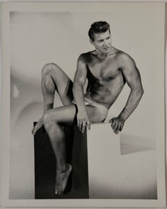 BRUCE BELLAS Vintage 1950er Jahre Foto des männlichen Physique-Modells Sam Stall, BRUCE BELLAS