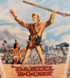 Bruce Bennett Stars in "Daniel Boone Trail Blazer" 1956 Original Movie Poster