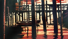 Salt Gold Sunset, Saturday Evening Post Story Illustration