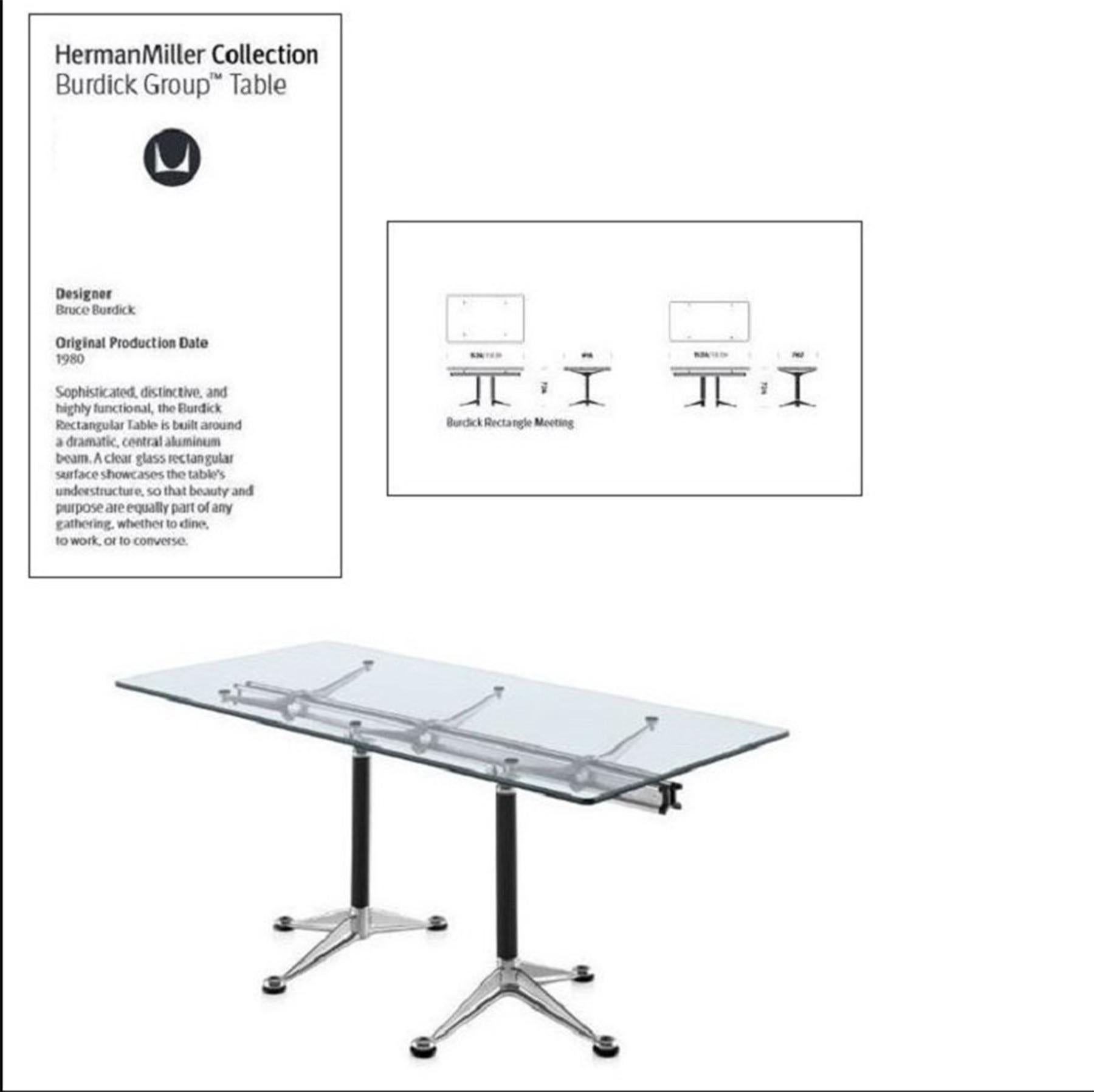 Bruce Burdick table for Herman Miller 1980s in vendita 4