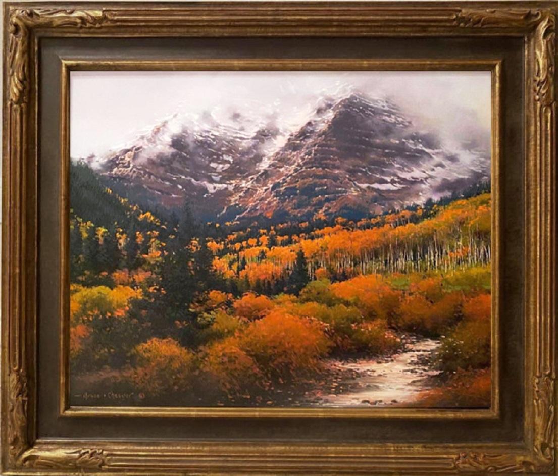Maroon Creek Valley - Painting by Bruce Cheever