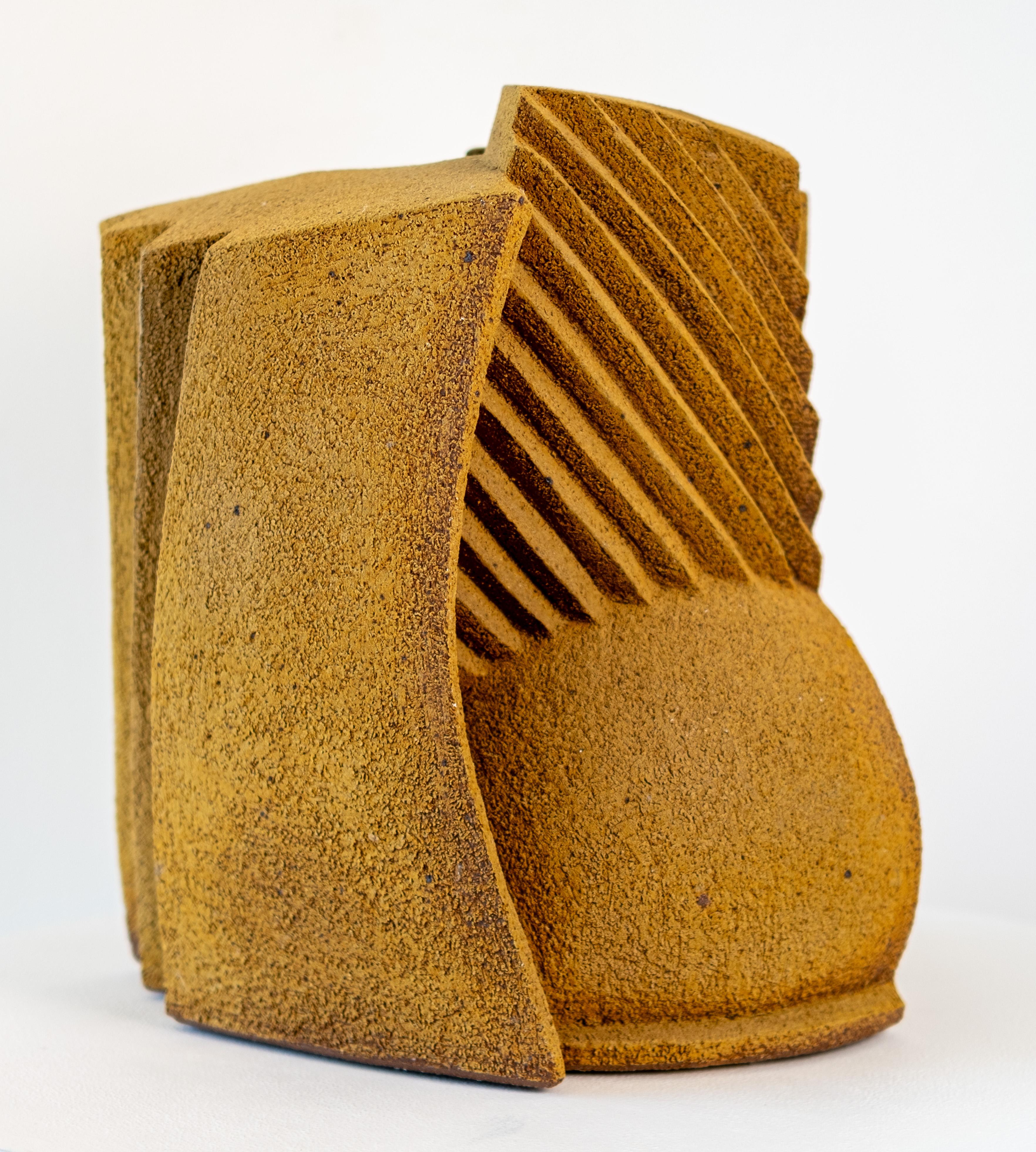 Sculptural Vessel: Hand Sculpted Contemporary Ceramic Art