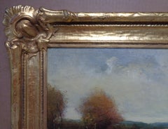 American Tonalist Bruce Crane Salmagundi Club Artist Oil Painting Winter Snow