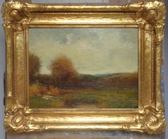 American Tonalist Bruce Crane Salmagundi Club Artist Oil Painting Winter Snow