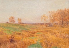 „Herbstlandschaft“ Bruce Crane, Hell Orange, Leuchtend, Tonalistische Herbstszene