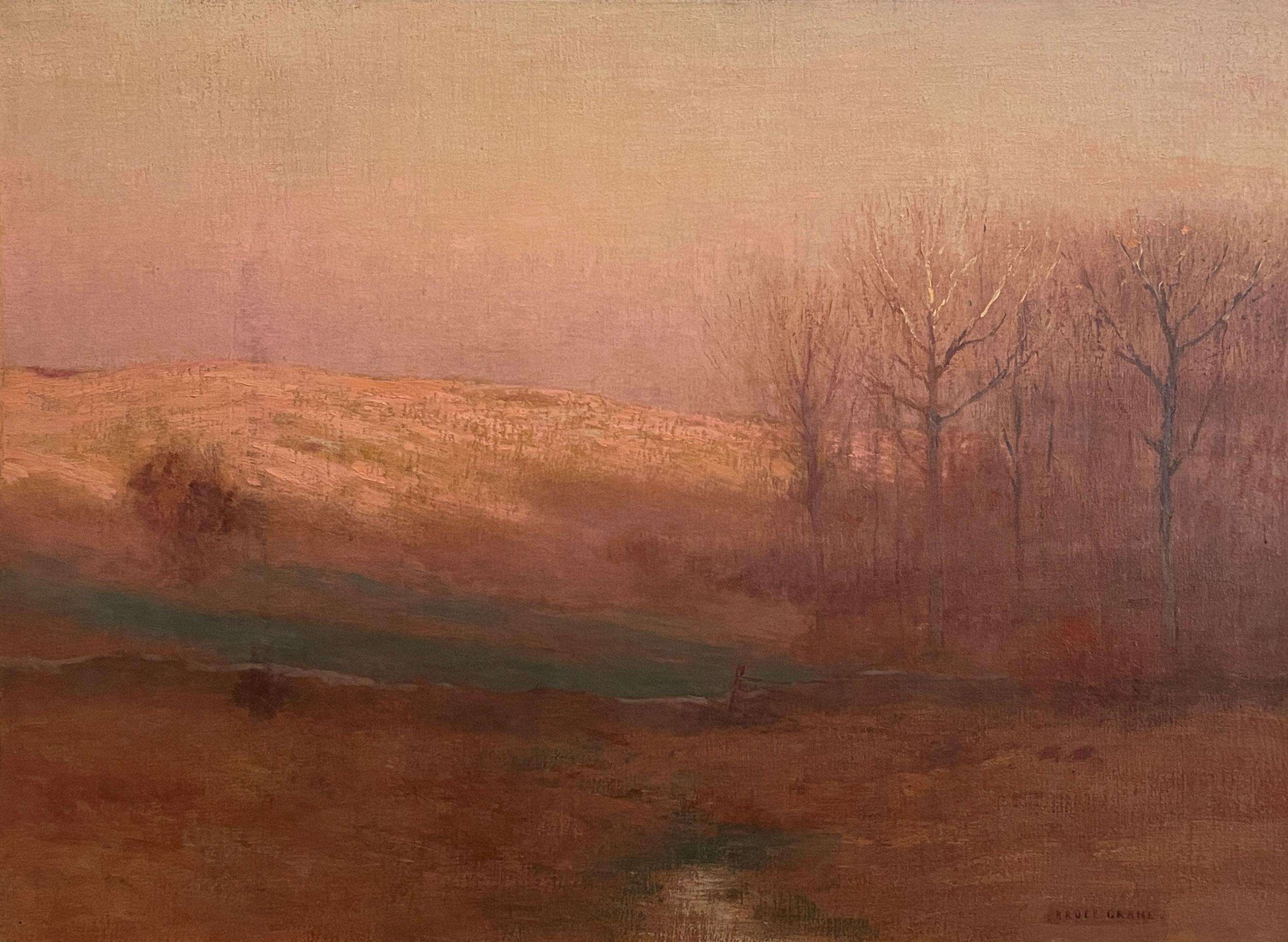 Bruce Crane
Campo al atardecer
Firmado abajo a la derecha
Óleo sobre lienzo
22 x 30 pulgadas