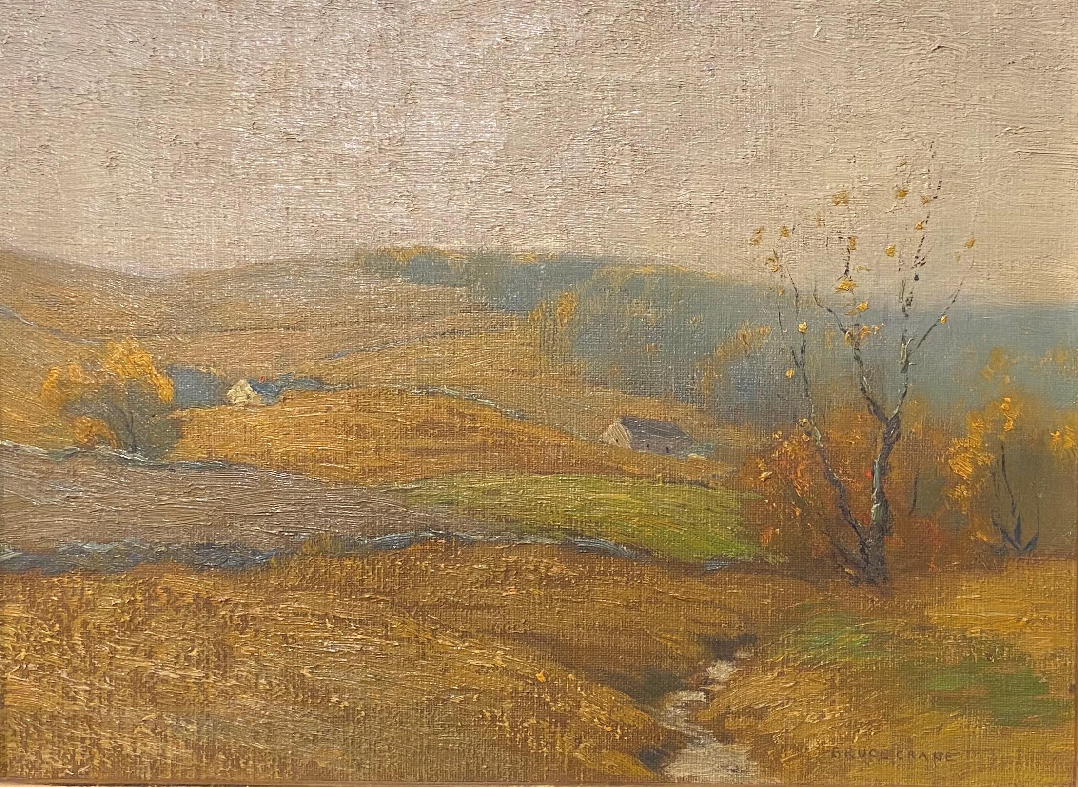 Golden Afternoon, Mohawk Valley - Painting by Bruce Crane