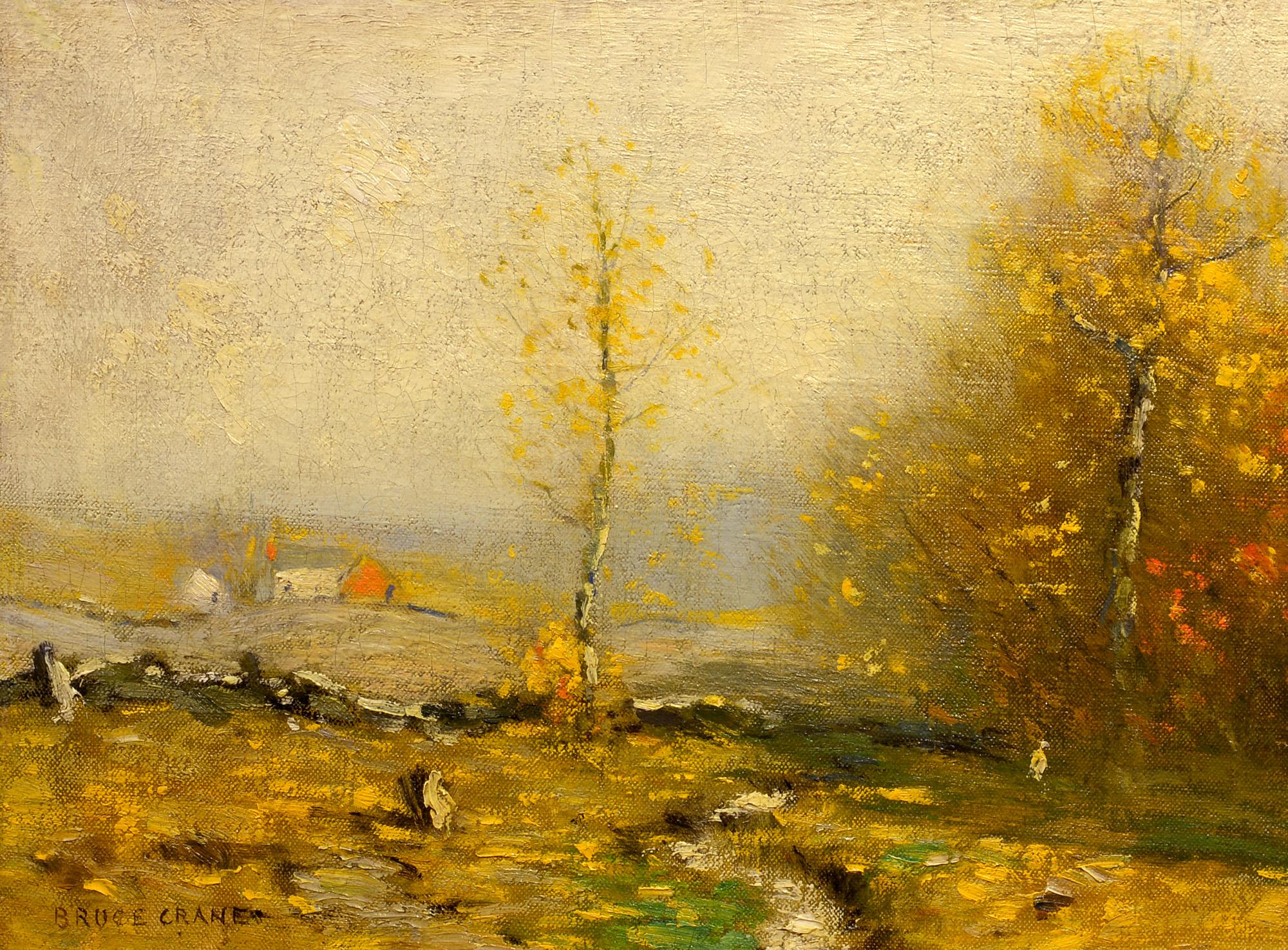 Bruce Crane Landscape Painting - Homestead in Autumn