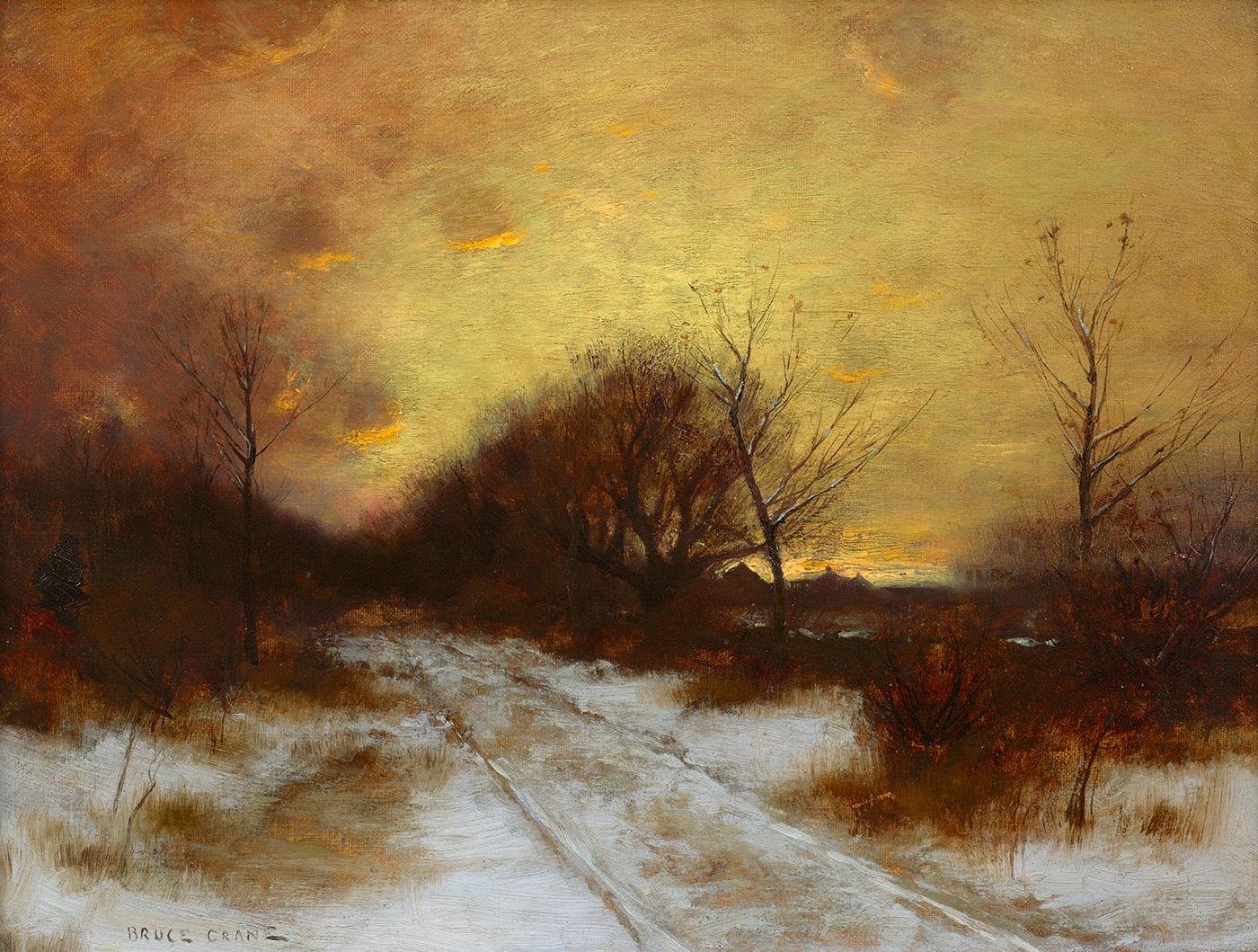 Bruce Crane Landscape Painting - Snowy Landscape