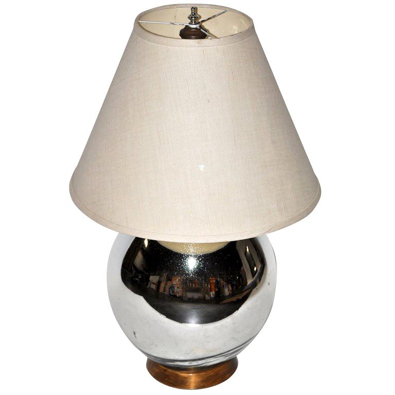 Bruce Eicher Mercury Glass Table Lamp For Sale