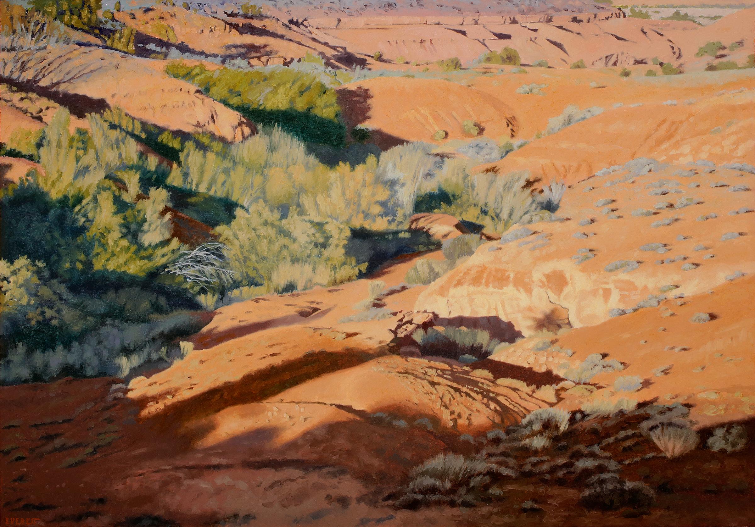 Bruce Everett Landscape Painting - Into The Wash