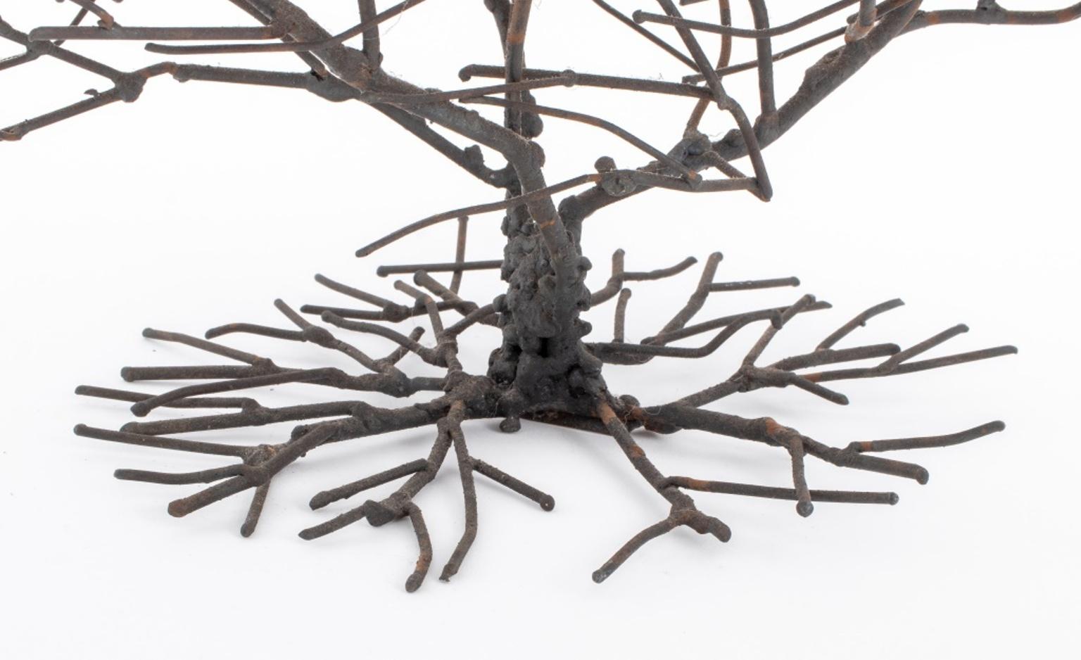 Bruce Friedle Brutalist Metal Tree Sculpture For Sale 3
