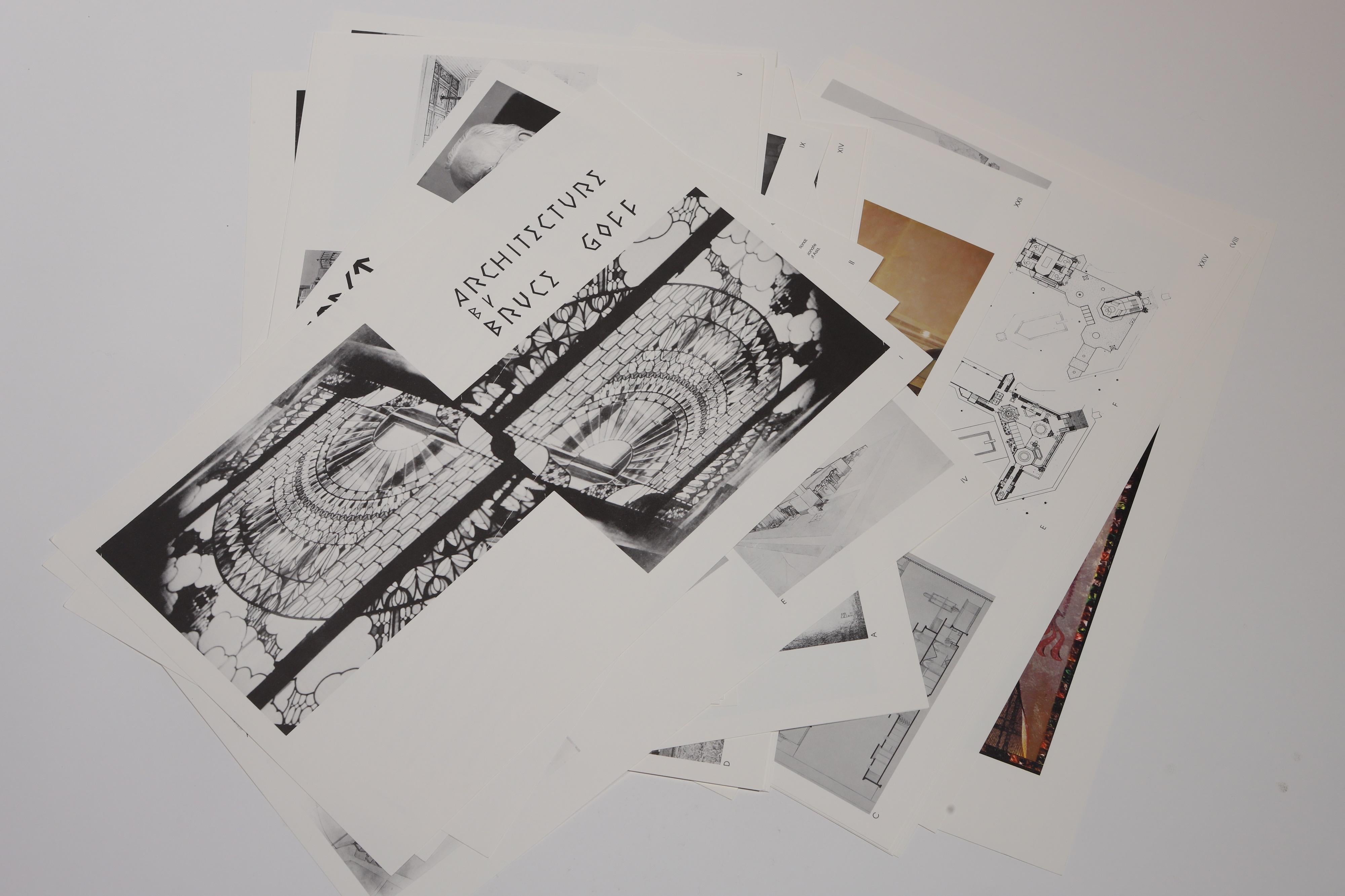 Papier Portfolio architectural de Bruce Goff, 1978 en vente