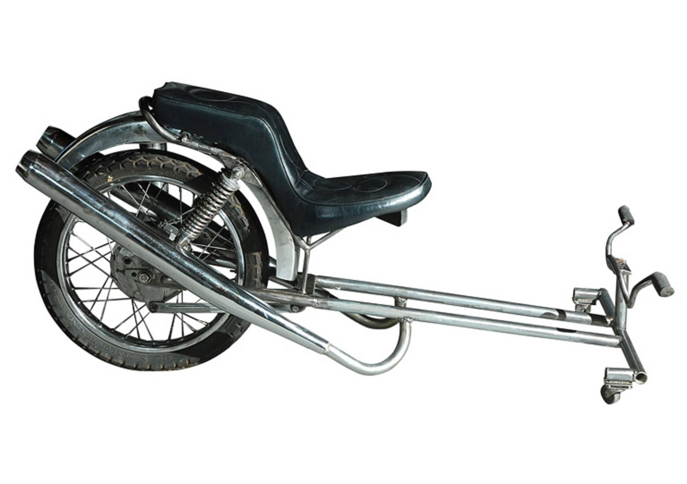 Bruce Gray Still-Life Sculpture – EZ Rider Functional Sculpture Motorcycle Chair Featured in Book