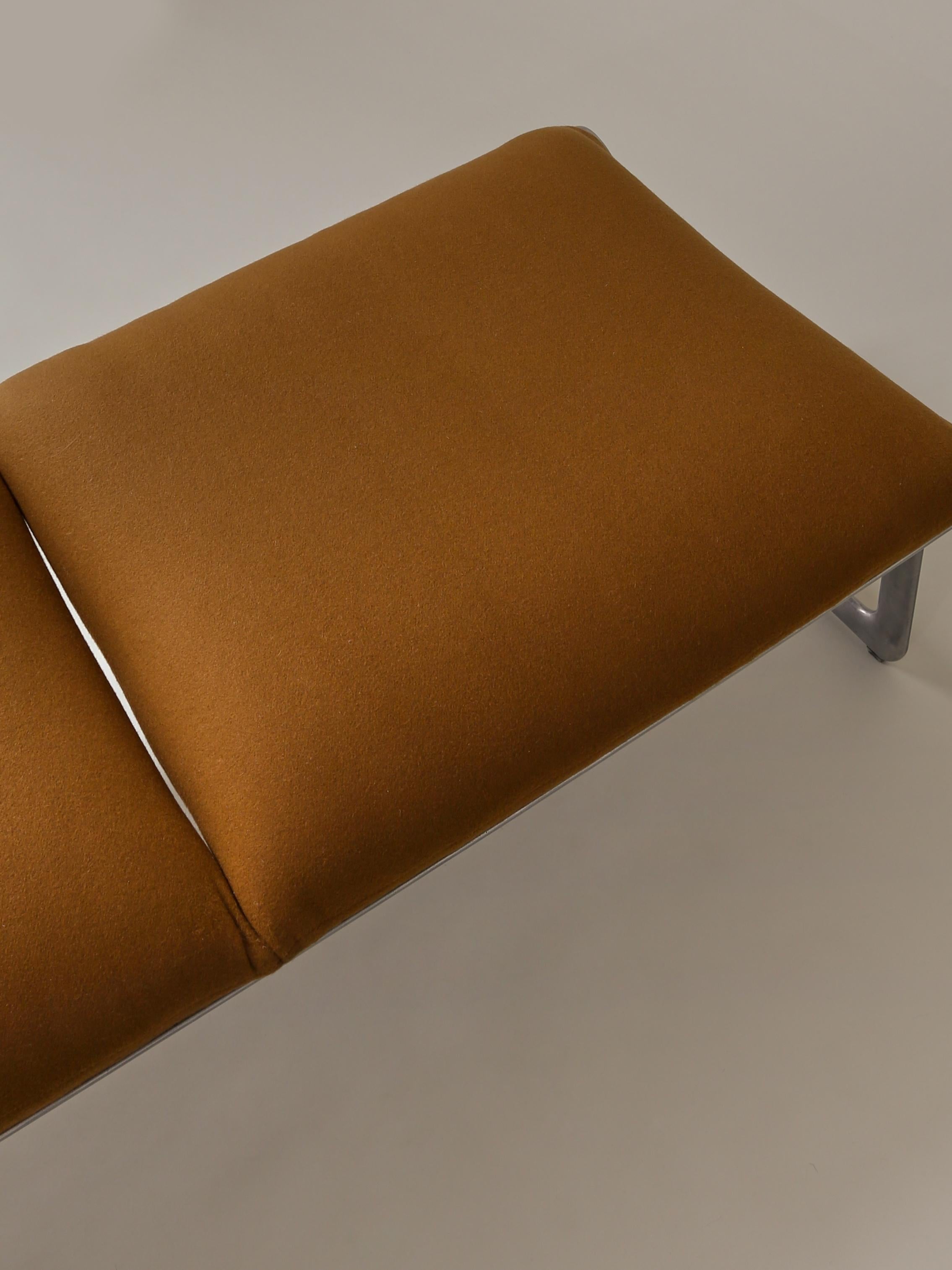 Late 20th Century Bruce Hannah and Andrew Morrison for Knoll Bench in Bronze Cashmere