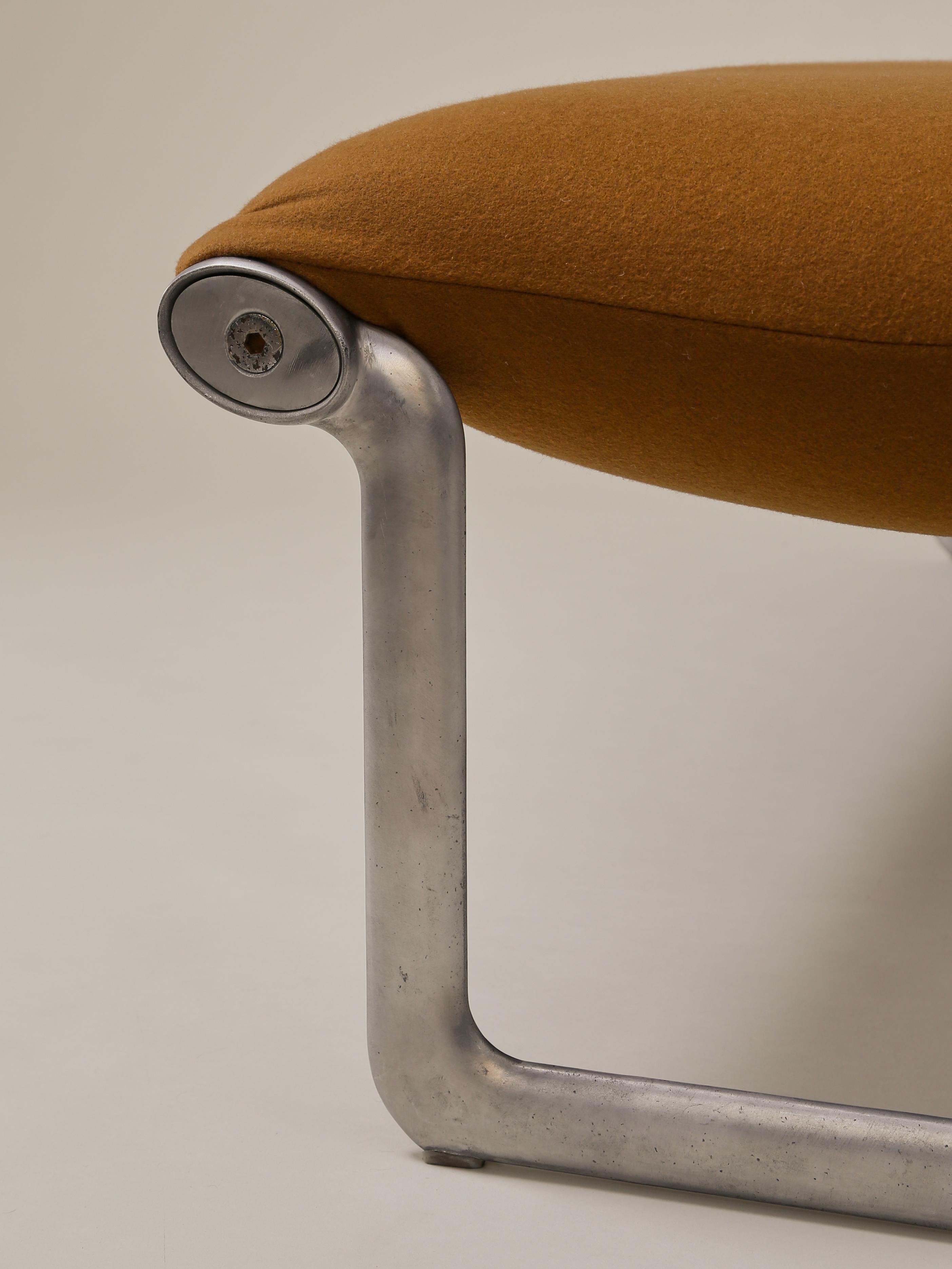 Steel Bruce Hannah and Andrew Morrison for Knoll Bench in Bronze Cashmere