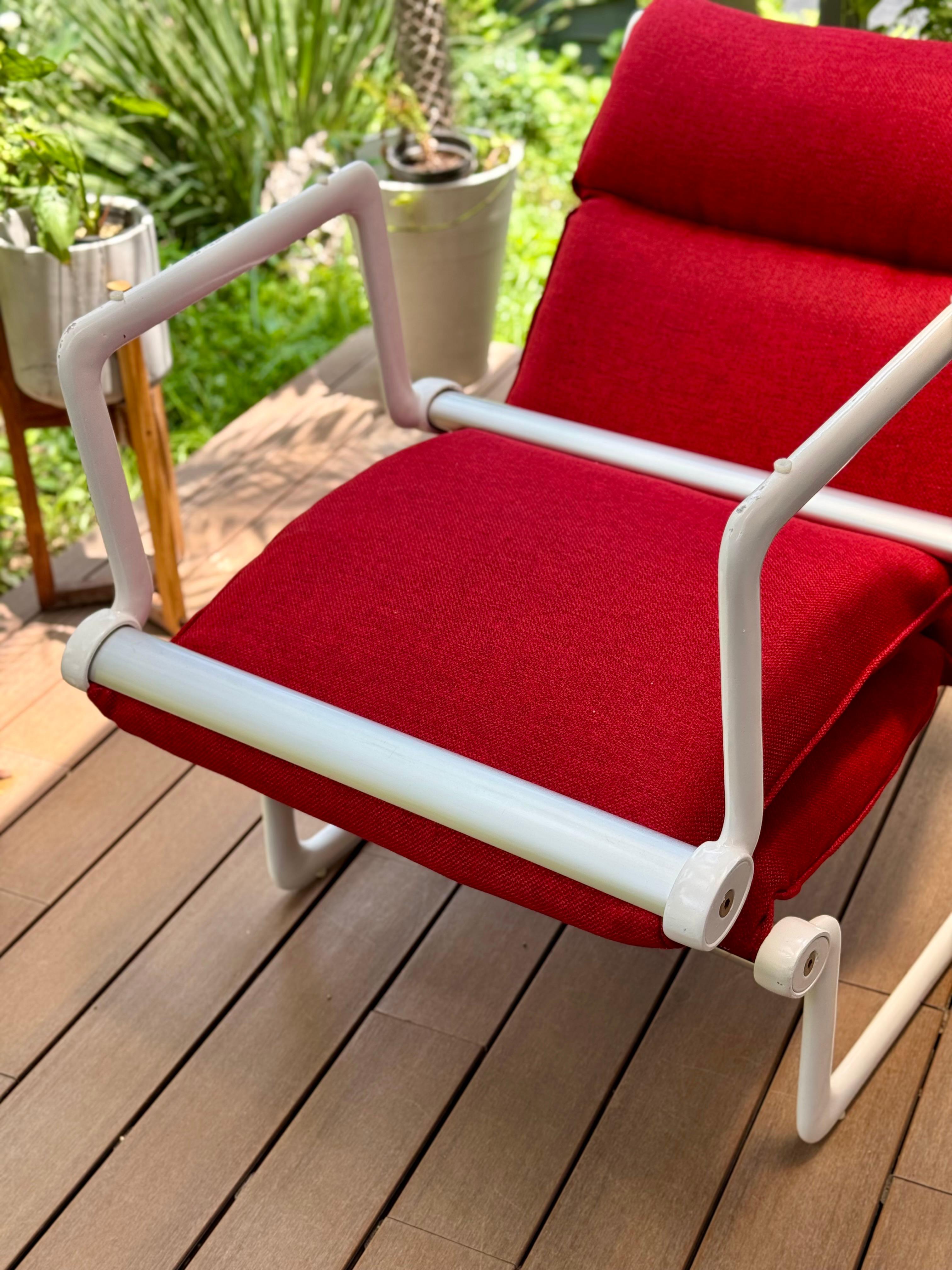 Bruce Hannah et Andrew Morrison, Knoll Int. Chaise longue et ottoman en vente 8