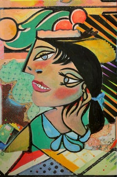 Picasso mit gepunktetem Tupfen
