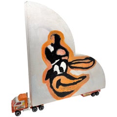 Camión de fans de los Oriole de Baltimore de Bruce Houston