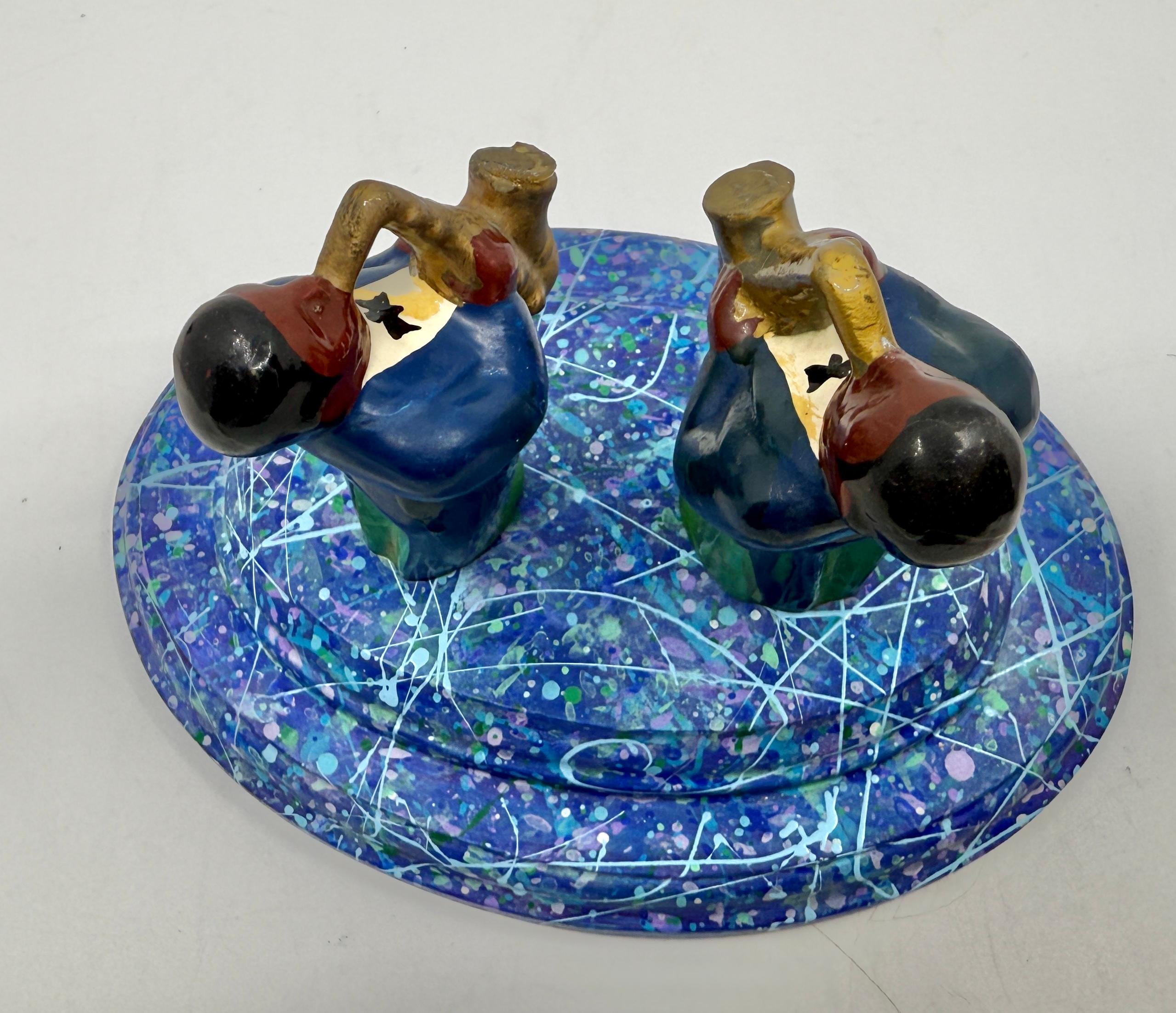 Bruce Houston Saxophone Players Miniature 1997 In Good Condition For Sale In Palm Springs, CA