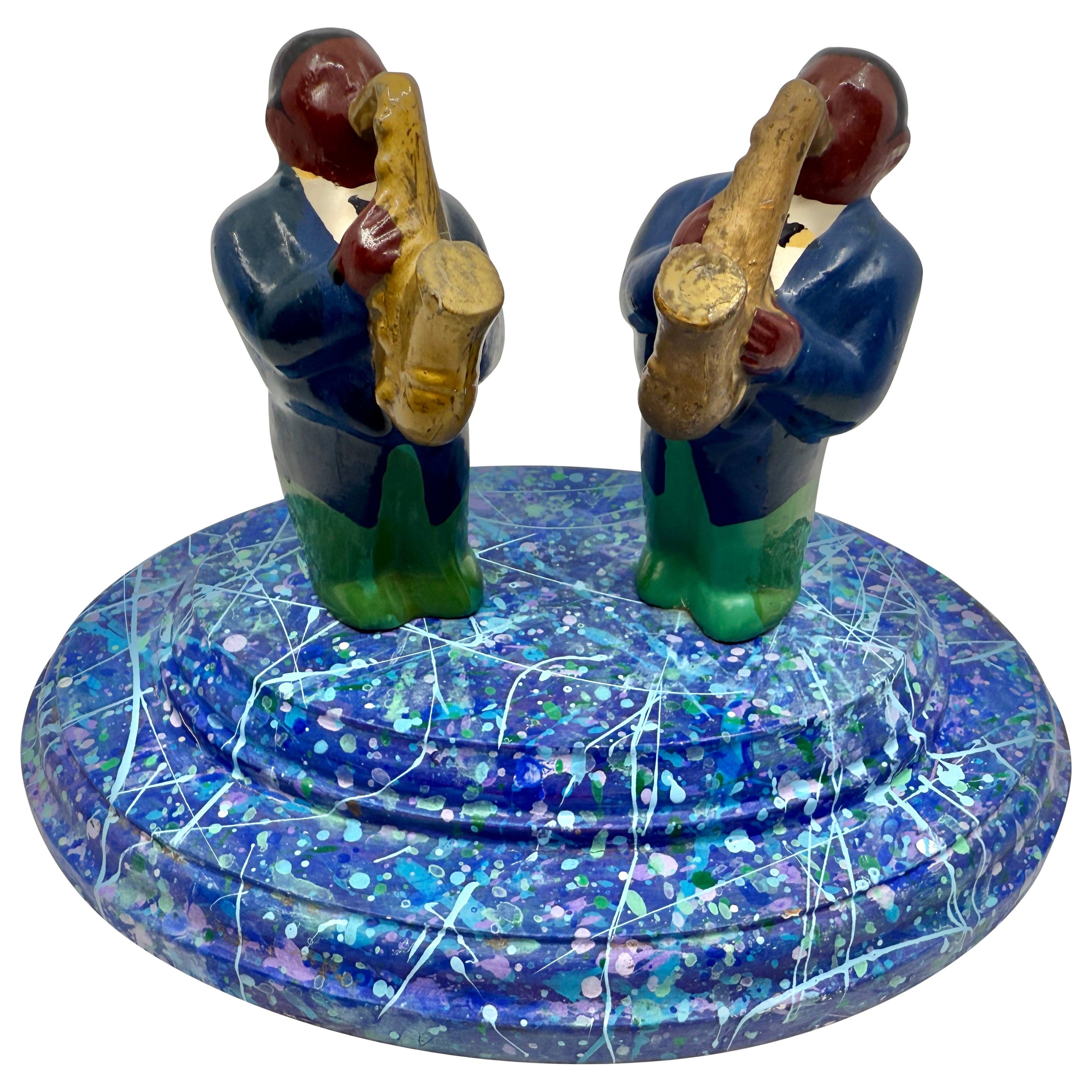 Bruce Houston Saxophone Players Miniature 1997 For Sale
