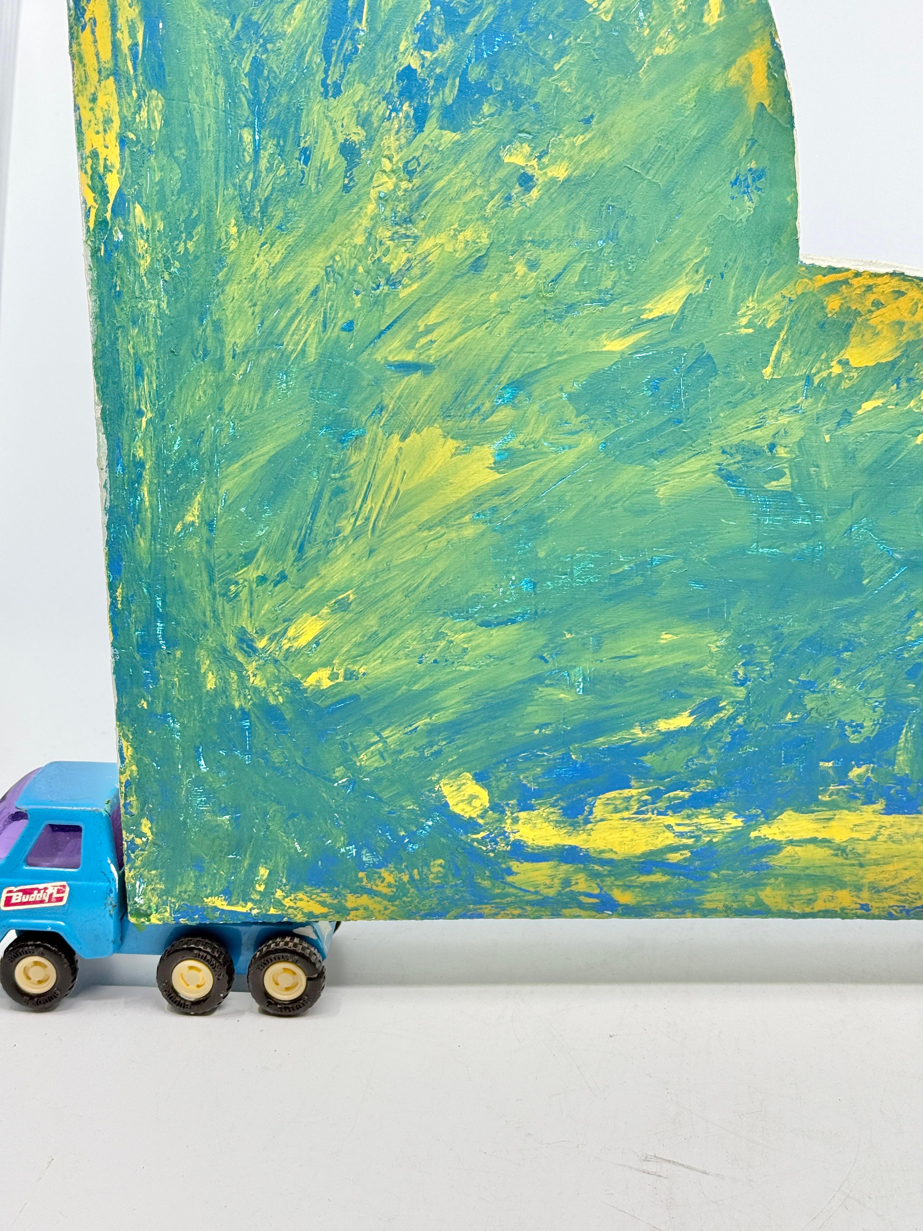 Fait main Sculpture de camion de Bruce Houston en vente