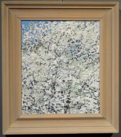 Bruce Killeen (1926-2014) English IMPRESSIONIST Oil Painting FLOWERING HAWTHORNS