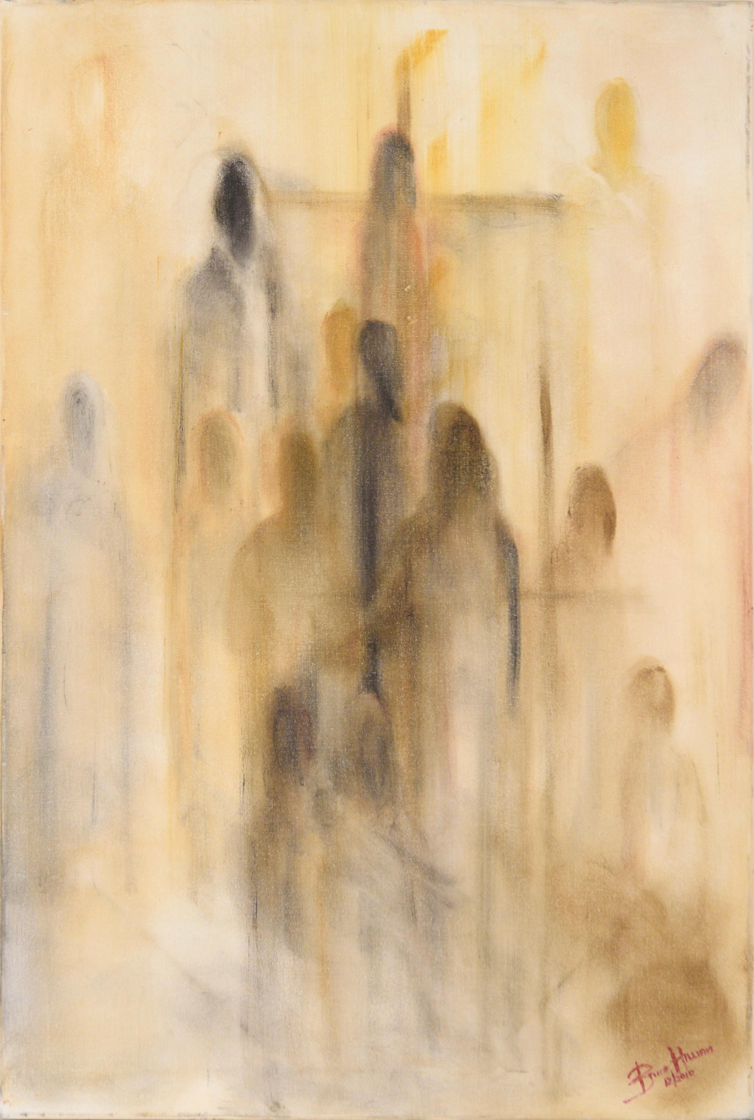Bruce Killiam Figurative Painting - Figures in the Mist
