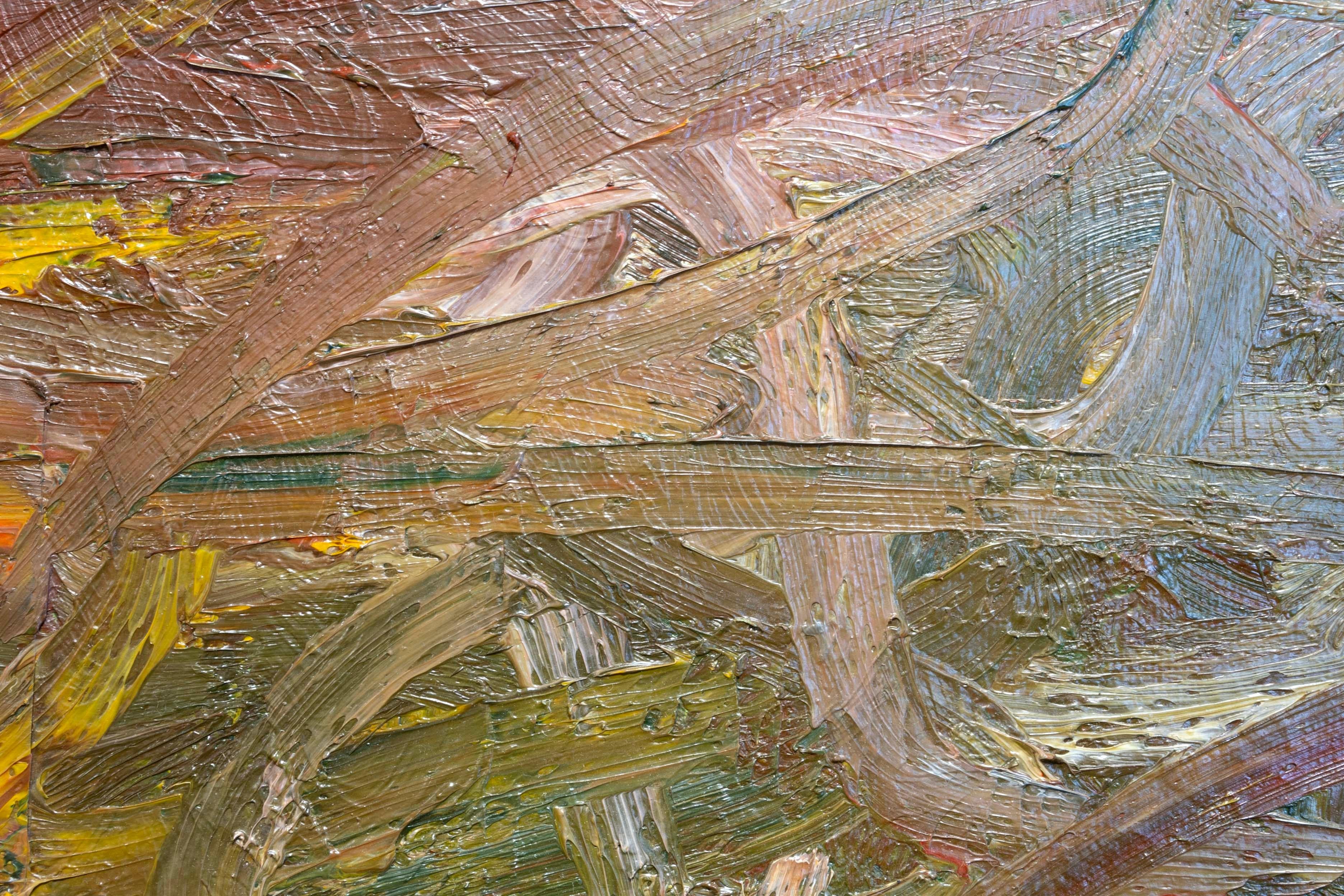 Bruce McColl Signed Postmodern Abstract Expressionist Mixed Media on Canvas 1989 For Sale 5