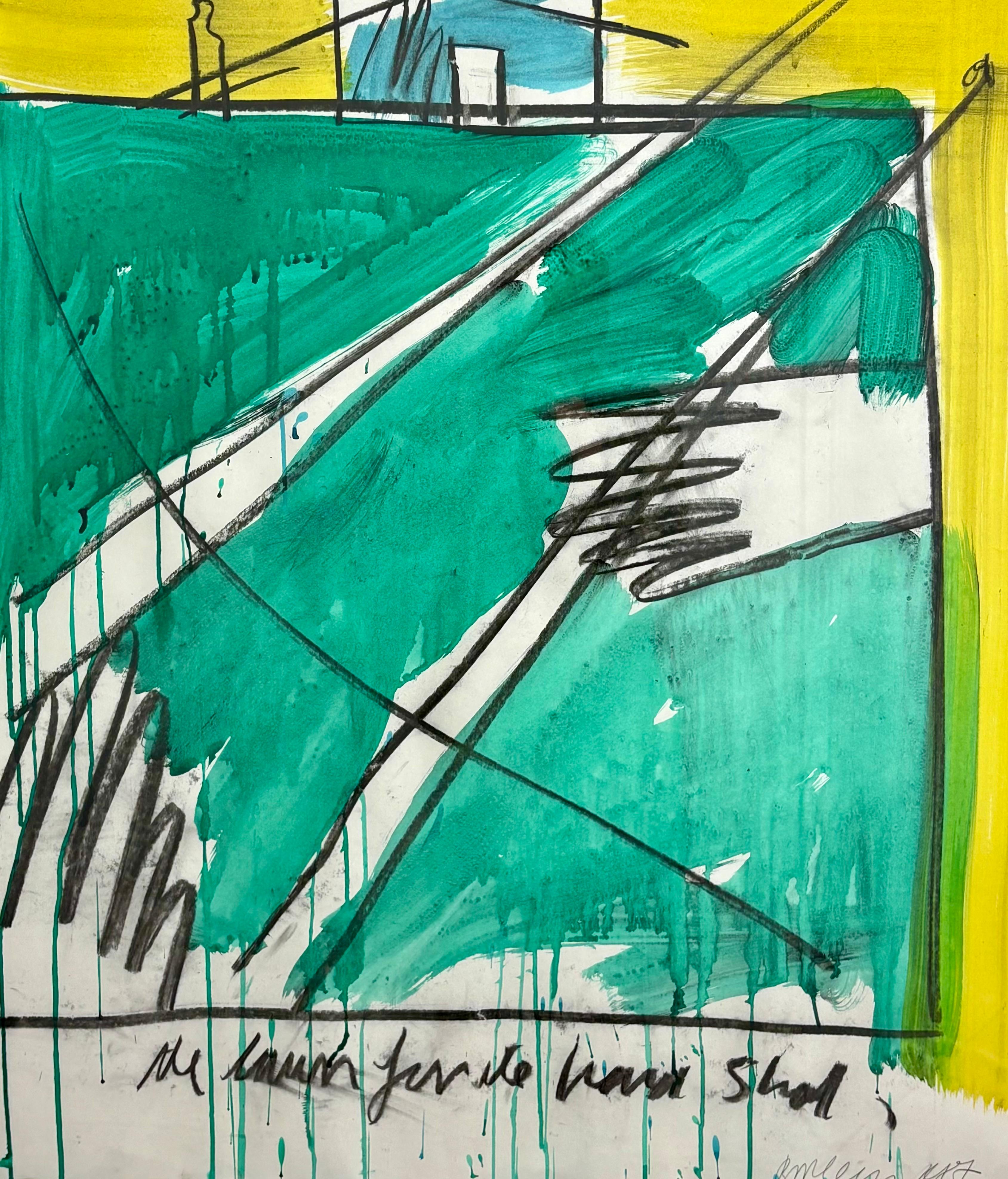 Bruce McLean (Brite, geb. 1944) The Fireplace and the Lawn (Postmoderne) im Angebot
