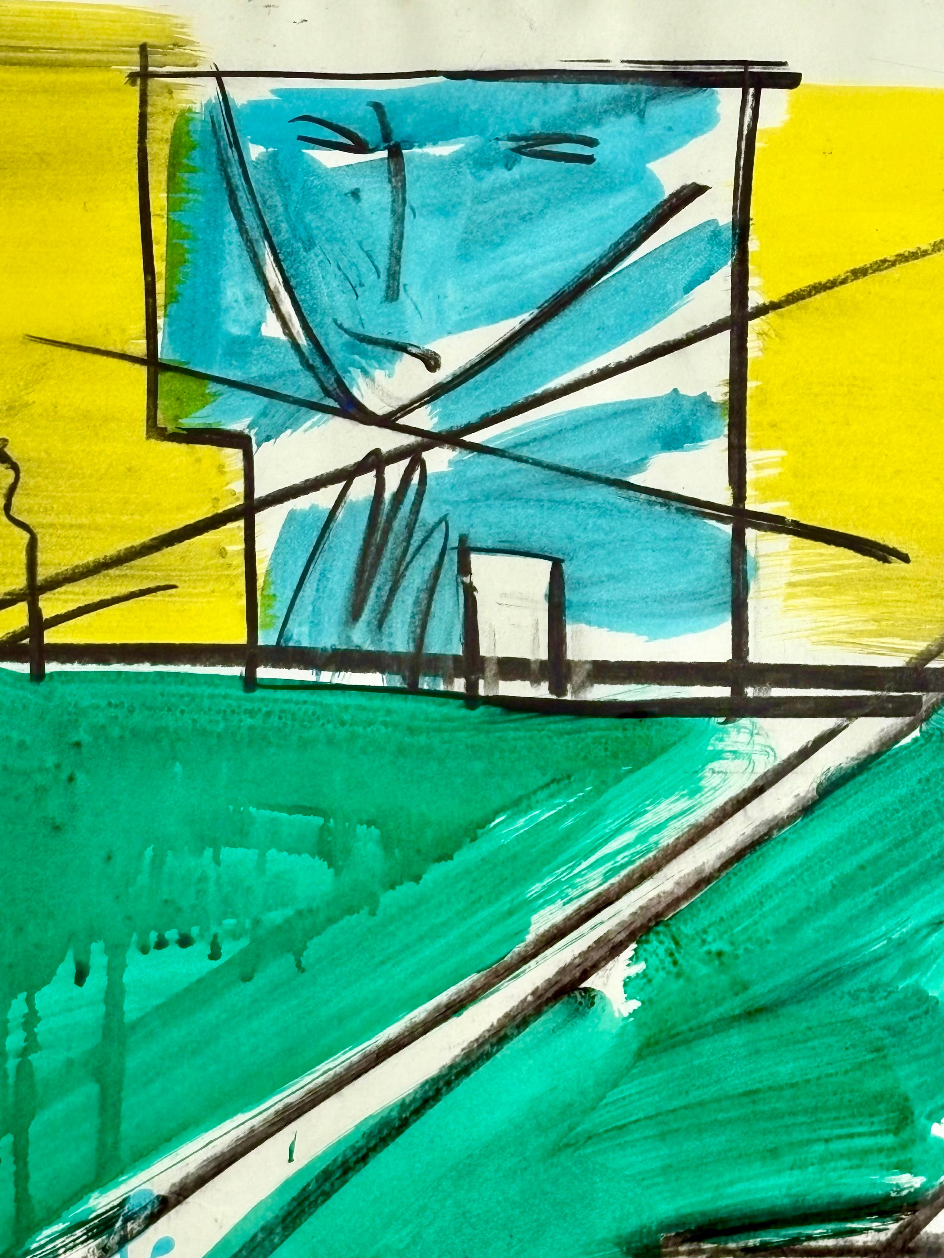 Bruce McLean (Brite, geb. 1944) The Fireplace and the Lawn (Britisch) im Angebot