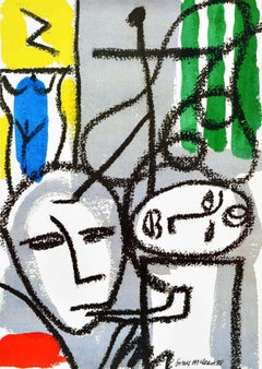 Original Vintage London Underground Poster LT Whitechapel Art Gallery Abstract