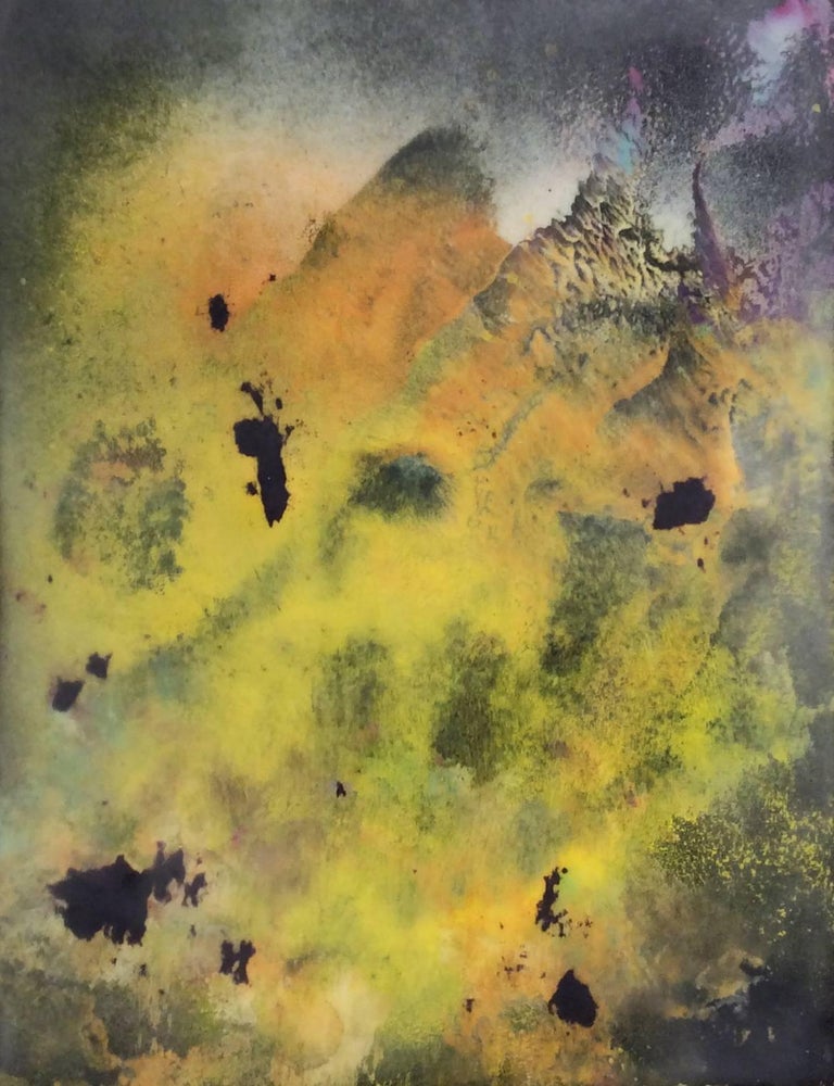 Bruce Murphy Provisions Of Form Abstract Painting In Yellow And