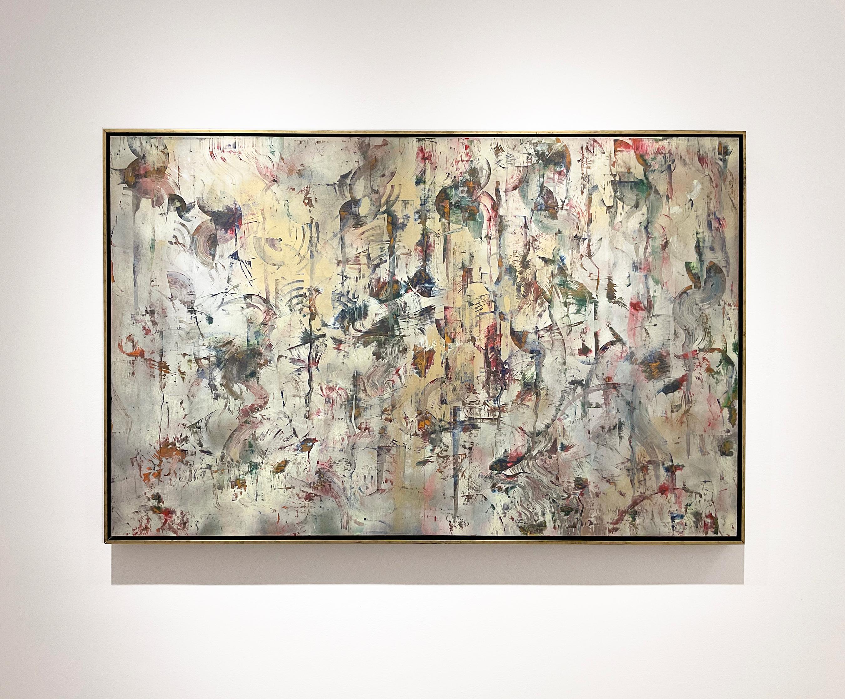 Le rythme des opposés : peinture expressionniste abstraite de Gerhard Richter - Painting de Bruce Murphy